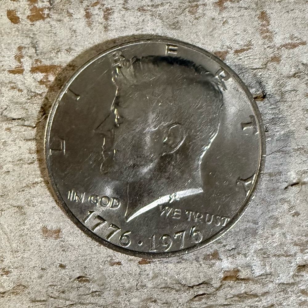 Bicentennial D Half Dollar.
